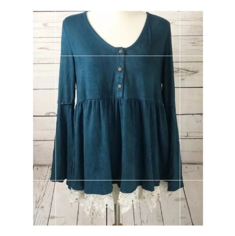 Altar'd State Faux Suede Blouse.